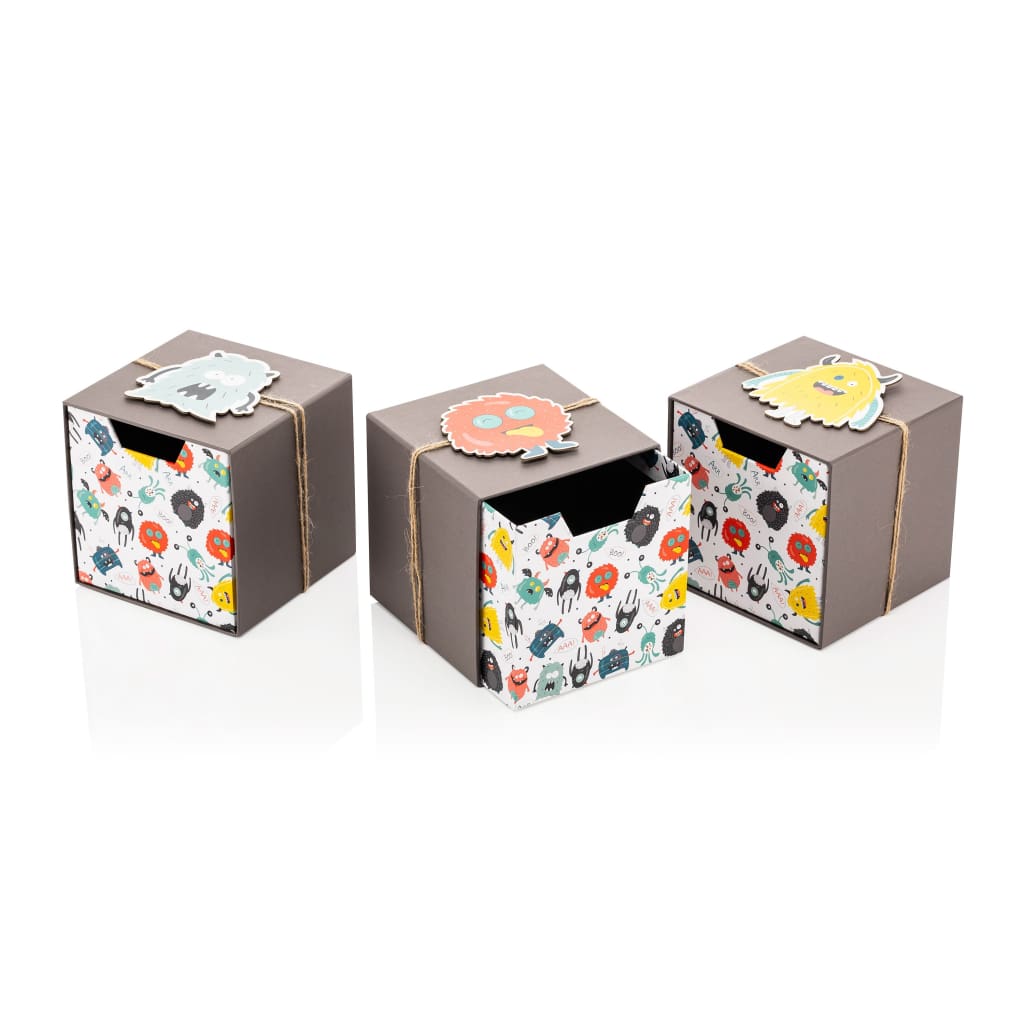 Monster Cube Drawer Box - 3 Pieces - Gift Box